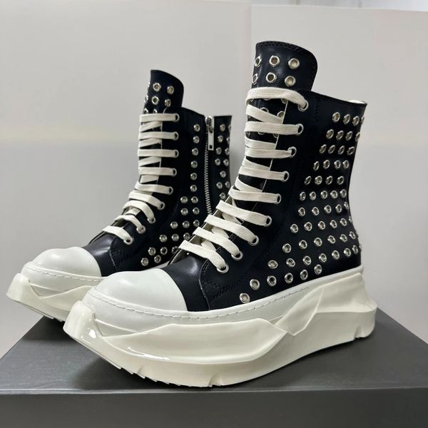 designer man boot metal holes women ankle boots punk men's fashion boots big size 45 46 47 48, Black
designer man boot metal holes women ankle boots punk men's fashion boots big size 45 46 47 48, Black