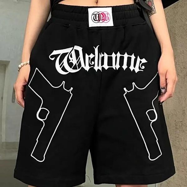 capris streetear american gun embroidery print couple short men women casual sports shorts couples hip hop black lager size short pant, Black;white
capris streetear american gun embroidery print couple short men women casual sports shorts couples hip hop black lager size short pant, Black;white