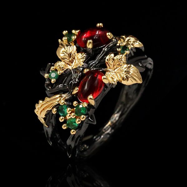 wedding rings exquisite leaf flower color zircon ladie s ring jewelry black gold two color red 230714, Slivery;golden
wedding rings exquisite leaf flower color zircon ladie s ring jewelry black gold two color red 230714, Slivery;golden