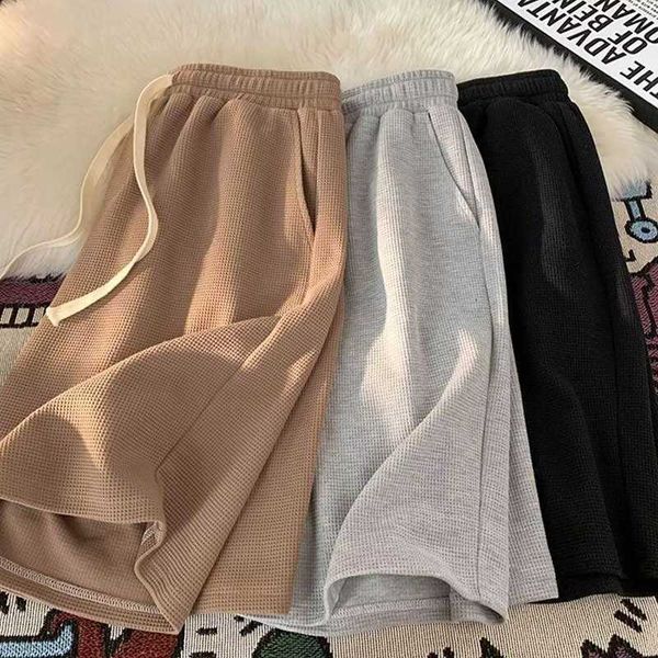 waffle five point shorts men's summer thin american loose fitting casual sports 5 point pants trendy brand 5 point shorts, White;black
waffle five point shorts men's summer thin american loose fitting casual sports 5 point pants trendy brand 5 point shorts, White;black