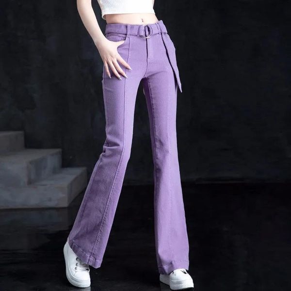 jeans purple flared denim jeans women spring and autumn high waist fashion wide pants 2021 new korean harajuku loose laceup trousers, Blue
jeans purple flared denim jeans women spring and autumn high waist fashion wide pants 2021 new korean harajuku loose laceup trousers, Blue