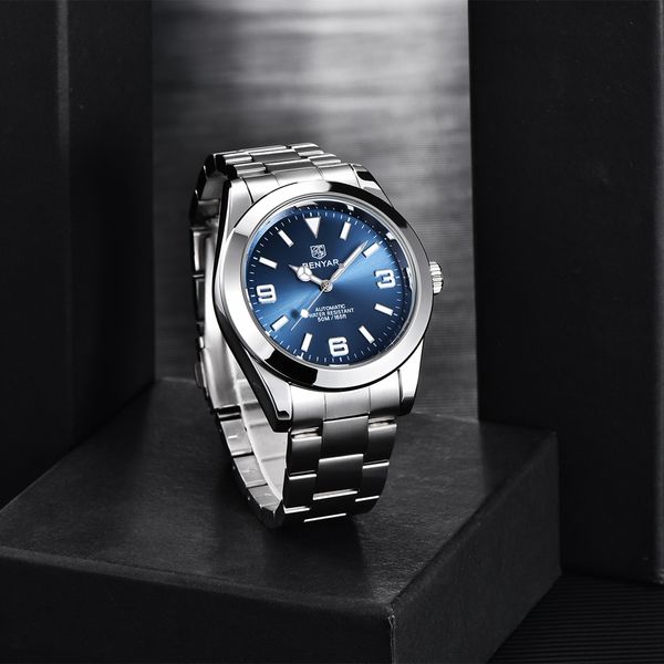 wristwatches benyar brand mens mechanical wristwatch 50atm waterproof clock sports watches fashion diver watch men relogio masculino 230519, Slivery;brown
wristwatches benyar brand mens mechanical wristwatch 50atm waterproof clock sports watches fashion diver watch men relogio masculino 230519, Slivery;brown