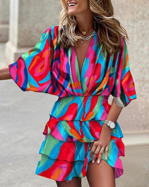 basic casual dresses casual leaf print sleeve dress lady irregular party dress v-neck women mini dress 230519, Black;gray
basic casual dresses casual leaf print sleeve dress lady irregular party dress v-neck women mini dress 230519, Black;gray