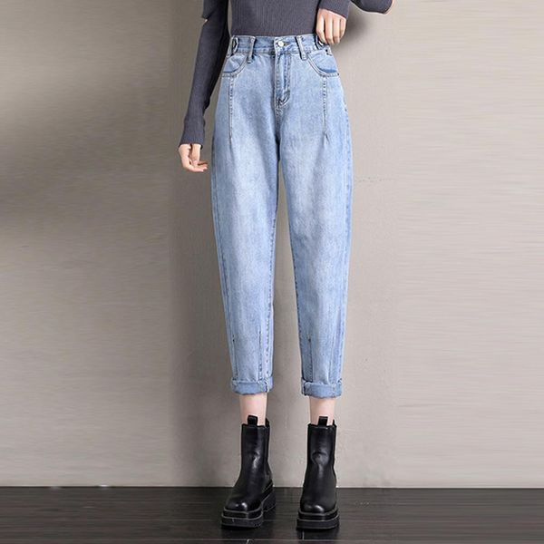 jeans high waist jeans for women bf style straight denim pants vintage ladies streetwear casual mom jeans trousers, Blue
jeans high waist jeans for women bf style straight denim pants vintage ladies streetwear casual mom jeans trousers, Blue