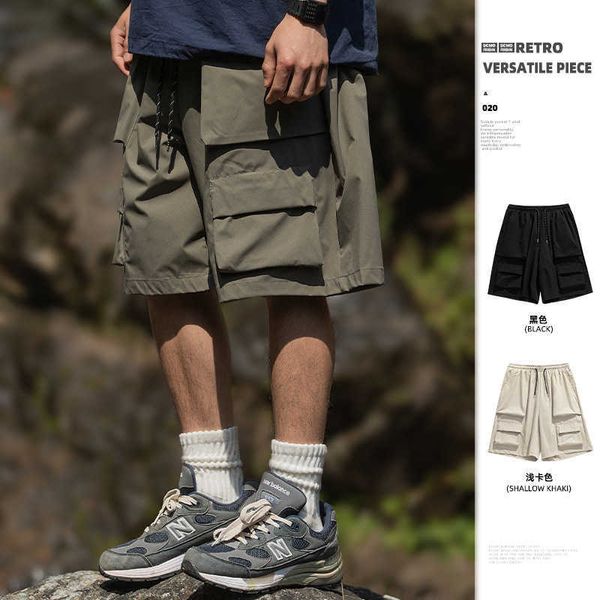 outdoor functional three-dimensional large pocket work shorts for men's summer new straight tube loose casual five part pants, White;black
outdoor functional three-dimensional large pocket work shorts for men's summer new straight tube loose casual five part pants, White;black