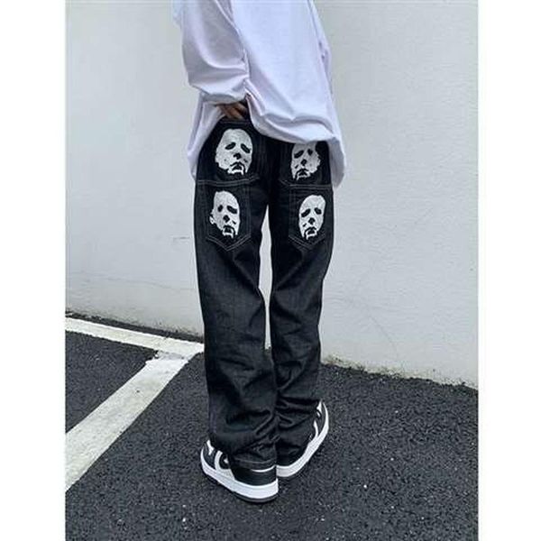 jeans printed skull jeans retro street straight black pants loose plus size multi pocket y2k street wide leg slim fit tie dye trousers, Blue
jeans printed skull jeans retro street straight black pants loose plus size multi pocket y2k street wide leg slim fit tie dye trousers, Blue