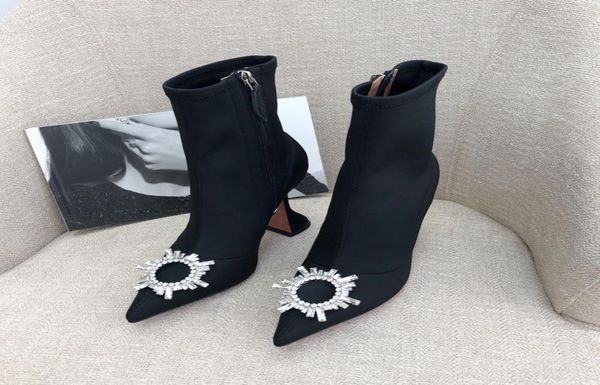 amina muaddi black stretchy sockstyle ankle boots sun buckled cubic heel pointed toes side zip leather sole booties for women lux9640428
amina muaddi black stretchy sockstyle ankle boots sun buckled cubic heel pointed toes side zip leather sole booties for women lux9640428