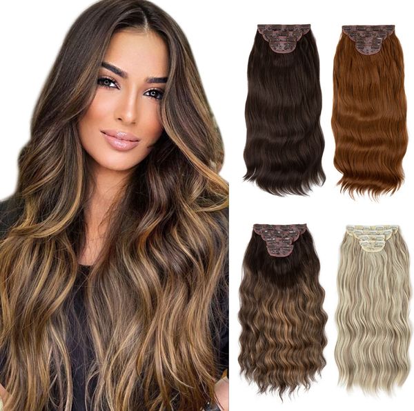 22 inch piece women four piece set clip in hair curly hair extension with many styles to choose from and support customized logo, Black
22 inch piece women four piece set clip in hair curly hair extension with many styles to choose from and support customized logo, Black