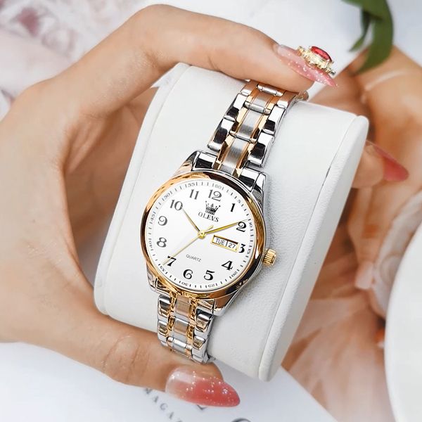 women s watches olevs luxury fashion ladies original quartz wristwatch waterproof stainless steel women watch elegant sets calendar date 230, Slivery;golden
women s watches olevs luxury fashion ladies original quartz wristwatch waterproof stainless steel women watch elegant sets calendar date 230, Slivery;golden