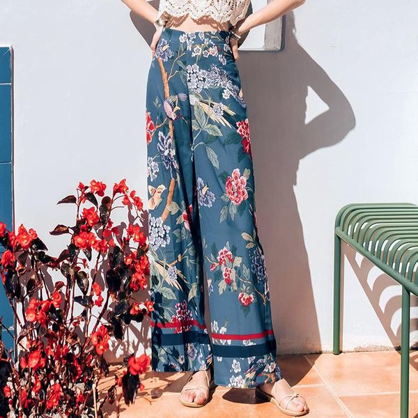 capris tingyili vintage floral print palazzo pants summer holiday beach pants women high waist boho pants, Black;white
capris tingyili vintage floral print palazzo pants summer holiday beach pants women high waist boho pants, Black;white