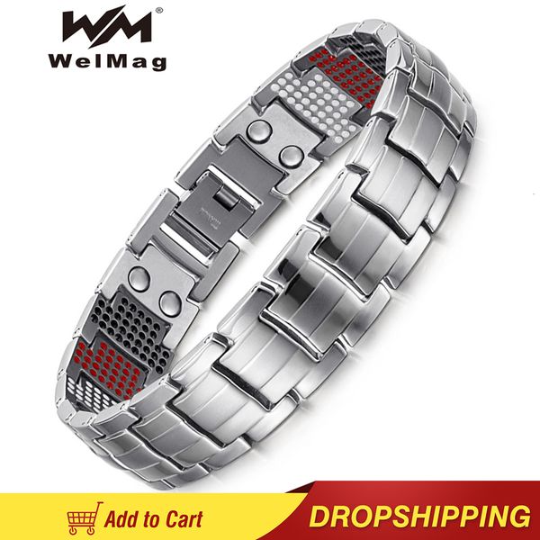 chain welmag fashion jewelry healing fir magnetic bracelets bio energy bracelet for men blood pressure accessory wristband 230519, Black
chain welmag fashion jewelry healing fir magnetic bracelets bio energy bracelet for men blood pressure accessory wristband 230519, Black