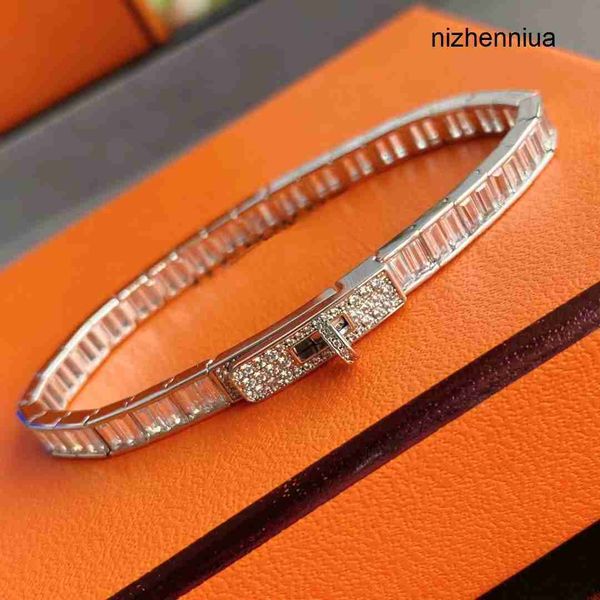 h bangle bracelet for women's high-end custom button design handmade diamond set silver with the same jewelry star nvk1, Black
h bangle bracelet for women's high-end custom button design handmade diamond set silver with the same jewelry star nvk1, Black