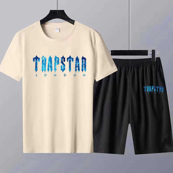 men's t-shirts new summer trapstar t shirt and shorts set luxury brand cotton tshirt print 2 piece suit women's tracksuit 023, White;black 
men's t-shirts new summer trapstar t shirt and shorts set luxury brand cotton tshirt print 2 piece suit women's tracksuit 023, White;black