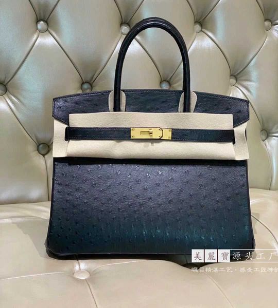 handbags birkin handmade genuine leather ostrich skin h bag 30cm female handheld big bag black ayw
handbags birkin handmade genuine leather ostrich skin h bag 30cm female handheld big bag black ayw