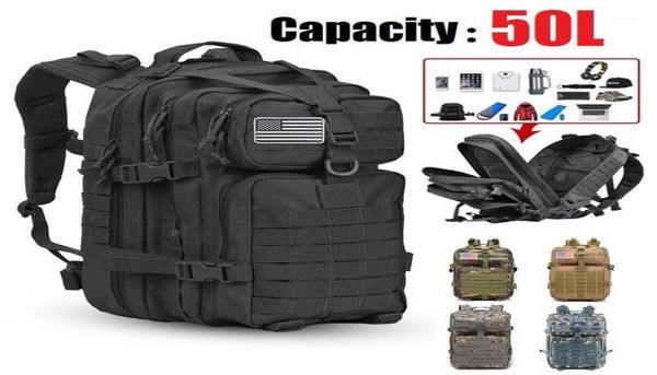 outdoor bags sel 50l large capacity men army tactical backpack softback waterproof rucksack hiking camping equipment hunting b4592101
outdoor bags sel 50l large capacity men army tactical backpack softback waterproof rucksack hiking camping equipment hunting b4592101