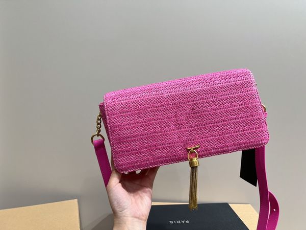 women's trendy shoulder bag designer bag lafite grass tassel chain bag kate with gift box packaging
women's trendy shoulder bag designer bag lafite grass tassel chain bag kate with gift box packaging