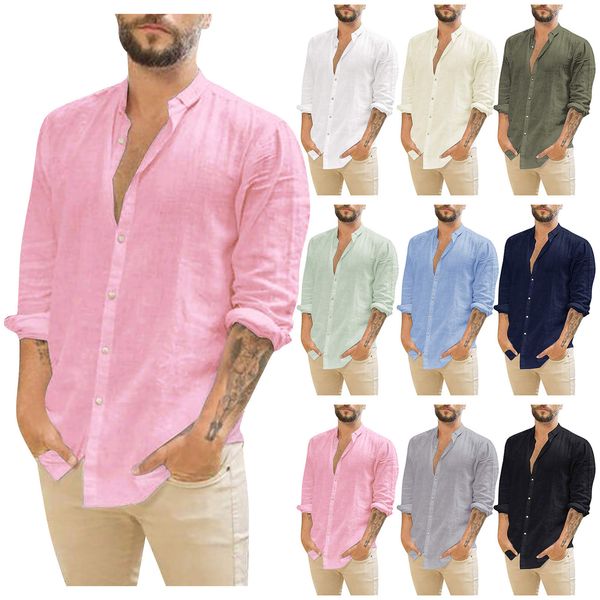 men's casual shirts white shirt for men spring summer casual solid color shirts long sleeve cotton linen vintage clothes cardigan drop, White;black
men's casual shirts white shirt for men spring summer casual solid color shirts long sleeve cotton linen vintage clothes cardigan drop, White;black