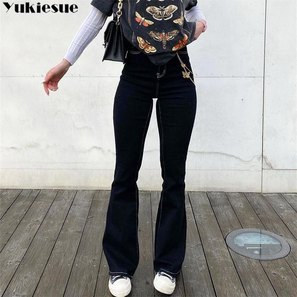 jeans mid waist bellbottom jeans streetwear fashion black jeans femme push up slim denim pants women flare jeans 2022, Blue
jeans mid waist bellbottom jeans streetwear fashion black jeans femme push up slim denim pants women flare jeans 2022, Blue
