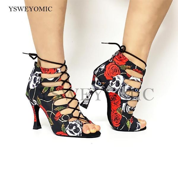 dance shoes spring summer style salsa bachata dance shoes girls halloween skull latin dance boot 9cm heel women latin dance shoes 230518
dance shoes spring summer style salsa bachata dance shoes girls halloween skull latin dance boot 9cm heel women latin dance shoes 230518