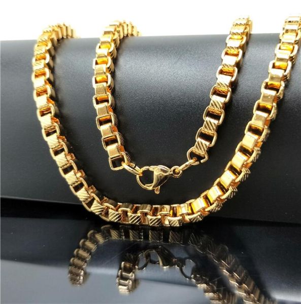 necklaces 6 mm popular gold tone stainless steel men box link chain fashion jewelry choker ys242711533, Silver
necklaces 6 mm popular gold tone stainless steel men box link chain fashion jewelry choker ys242711533, Silver