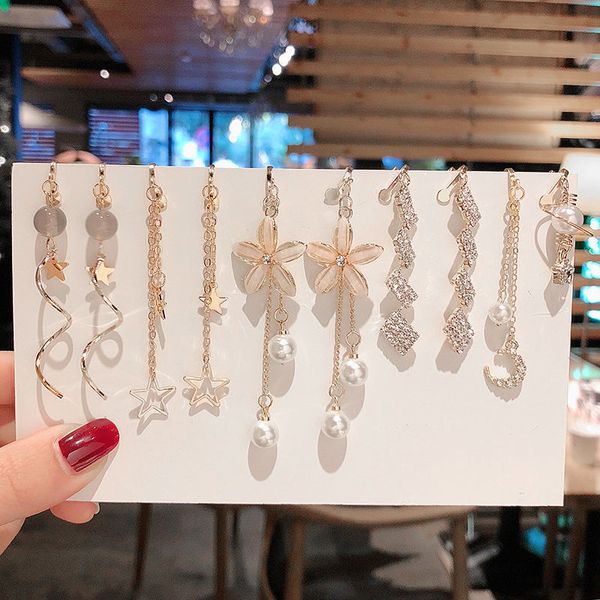 dangle chandelier one set 5 pairs korea style clip on earrings no pierced simple style geometric clip earrings 230519, Silver
dangle chandelier one set 5 pairs korea style clip on earrings no pierced simple style geometric clip earrings 230519, Silver