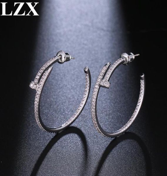 lzx new trendy big round loop earring white gold color luxury cubic zirconia paved hoop earrings for women fashion jewelry7087441, Golden;silver
lzx new trendy big round loop earring white gold color luxury cubic zirconia paved hoop earrings for women fashion jewelry7087441, Golden;silver