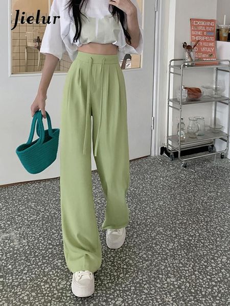 capris jielur summer loose suit pants female s4xl fashion elastic waist side zipper pink pants women casual korean green trousers, Black;white
capris jielur summer loose suit pants female s4xl fashion elastic waist side zipper pink pants women casual korean green trousers, Black;white