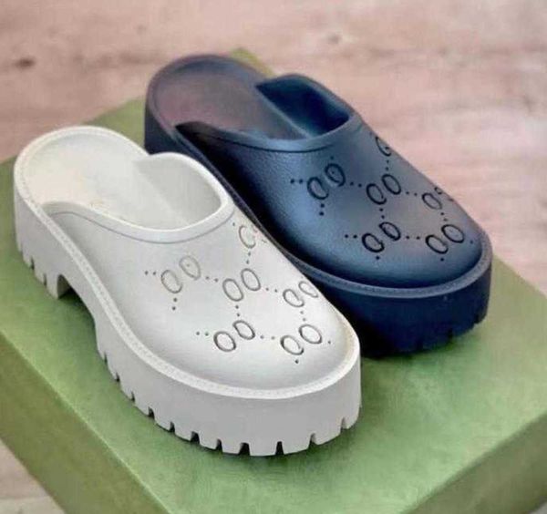 2023 womens men's sandal platform perforated sandal fashion brand shoes colors summer rubber mules womens mens slippers, Black
2023 womens men's sandal platform perforated sandal fashion brand shoes colors summer rubber mules womens mens slippers, Black