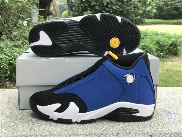 shoes authentic 14 laney 14s varsity royal black maize white men outdoor shoes with 487471-407
shoes authentic 14 laney 14s varsity royal black maize white men outdoor shoes with 487471-407