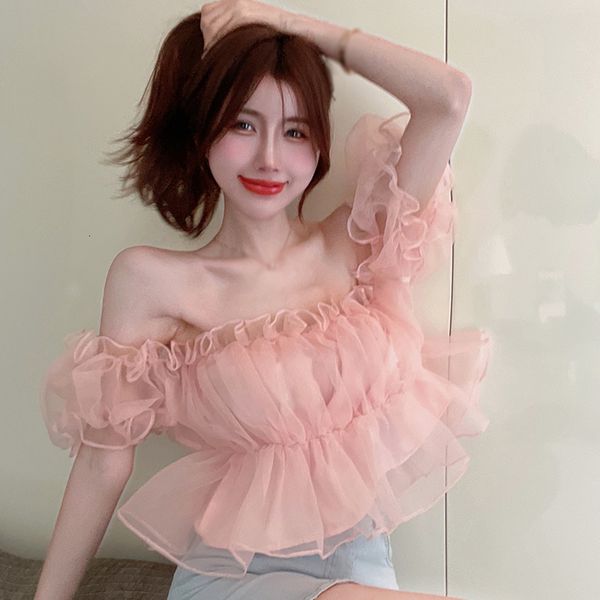 womens blouses shirts puff sleeve for women trendy summer cute ulzzang solid ruffles slim fit college allmatch korean style 230519, White
womens blouses shirts puff sleeve for women trendy summer cute ulzzang solid ruffles slim fit college allmatch korean style 230519, White