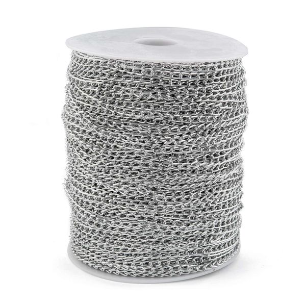 polish 100m/roll aluminum twisted chains silver color plated necklace curb chains bulk for bracelets open link for diy jewelry making, Blue
polish 100m/roll aluminum twisted chains silver color plated necklace curb chains bulk for bracelets open link for diy jewelry making, Blue