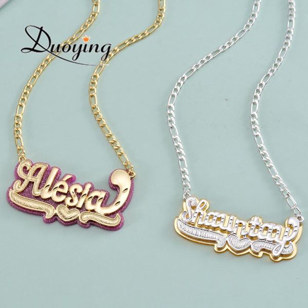 necklaces duoying custom name necklace double nameplate acrylic pendant necklace customized name double colors for gift jewelry, Silver
necklaces duoying custom name necklace double nameplate acrylic pendant necklace customized name double colors for gift jewelry, Silver
