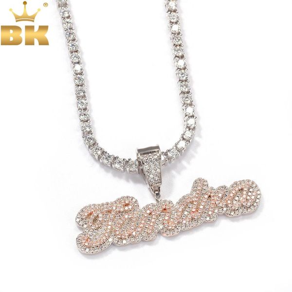 necklaces the bling king custom name necklace bubble edwardian script letter iced out white pink cz personalized pendant hiphop jewelry, Silver
necklaces the bling king custom name necklace bubble edwardian script letter iced out white pink cz personalized pendant hiphop jewelry, Silver