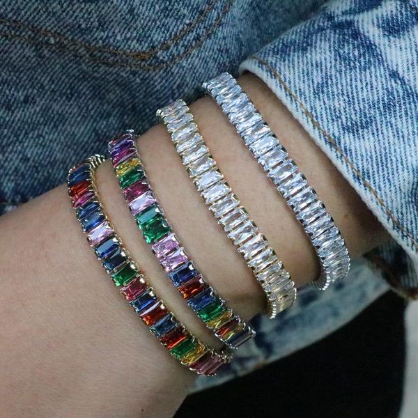 bangle 6pcs luxury multicolor tennis bracelets for women ladies wedding rainbow colorful zircon adjustable charm bracelet chain jewelry, Black
bangle 6pcs luxury multicolor tennis bracelets for women ladies wedding rainbow colorful zircon adjustable charm bracelet chain jewelry, Black