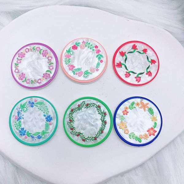 crystal summer style 50pcs/lot 35mm color flowers pattern print geometry rounds shape acrylic beads diy jewelry earring accessory
crystal summer style 50pcs/lot 35mm color flowers pattern print geometry rounds shape acrylic beads diy jewelry earring accessory
