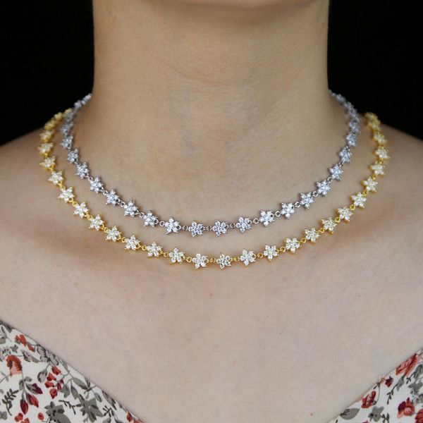 necklaces summer fashion mini delicate daisy flower choker necklace for women cute micro pave clear cz charm jewelry wholesale, Silver
necklaces summer fashion mini delicate daisy flower choker necklace for women cute micro pave clear cz charm jewelry wholesale, Silver