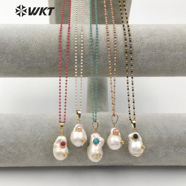 necklaces wtjn091 wkt special design multioptional colors crystal necklace with baroque pearl pendant gift for women with charms, Silver
necklaces wtjn091 wkt special design multioptional colors crystal necklace with baroque pearl pendant gift for women with charms, Silver