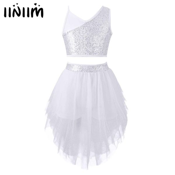 dancewear kids girls ballet tutu dress outfit sleeveless sequins crop with mesh irregular skirt contemporary lyrical dance costume 230520, Blue
dancewear kids girls ballet tutu dress outfit sleeveless sequins crop with mesh irregular skirt contemporary lyrical dance costume 230520, Blue