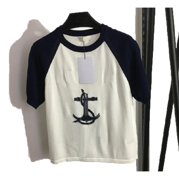 23ss fashion womens t shirts knits short sleeve sweater letter jacquard g comfortable thin hollow out quality luxury design women t shirt br, White
23ss fashion womens t shirts knits short sleeve sweater letter jacquard g comfortable thin hollow out quality luxury design women t shirt br, White