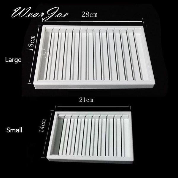 boxes white acrylic jewelry bracelet beads display case tray with bars for rings necklace chian pearl storage stand holder organizer, Black;white
boxes white acrylic jewelry bracelet beads display case tray with bars for rings necklace chian pearl storage stand holder organizer, Black;white