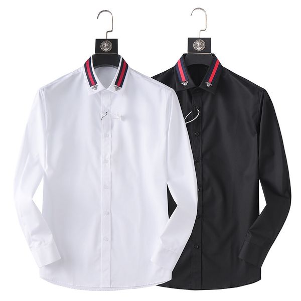 dijia015# designer mens formal business shirts fashion casual shirt long-sleeved shirt, White;black
dijia015# designer mens formal business shirts fashion casual shirt long-sleeved shirt, White;black