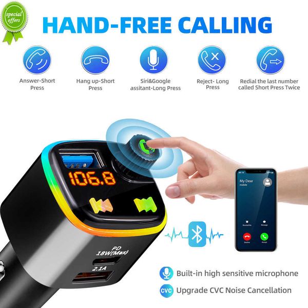 new car fm transmitter bluetooth 5.0 car kit handdual usb pd18w fast charging wireless cigarette lighter mp3 music player
new car fm transmitter bluetooth 5.0 car kit handdual usb pd18w fast charging wireless cigarette lighter mp3 music player