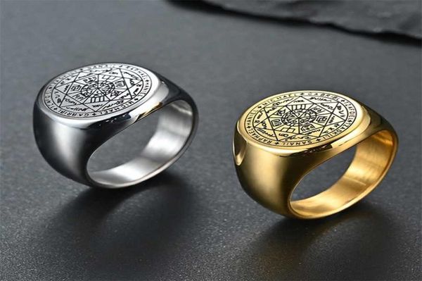 the key of solomon rings stainless steel seal the seven archangels ring amulet male steel jewelry m4 2112172047501, Slivery;golden
the key of solomon rings stainless steel seal the seven archangels ring amulet male steel jewelry m4 2112172047501, Slivery;golden