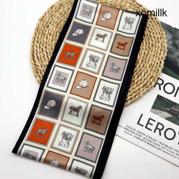 hermm classic scarf spring and autumn new korean style versatile thin narrow strip women s print large ribbon binding bag decorative, Blue;gray
hermm classic scarf spring and autumn new korean style versatile thin narrow strip women s print large ribbon binding bag decorative, Blue;gray