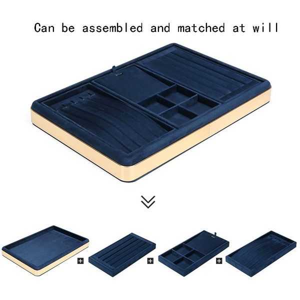 boxes jewelry props metal tray necklace ring jewelry storage tray blue viewing tray can be combined at will, Black;white
boxes jewelry props metal tray necklace ring jewelry storage tray blue viewing tray can be combined at will, Black;white