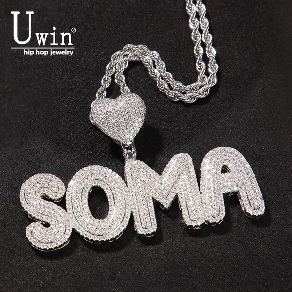 necklaces uwin heart letters custom bubble initial letter number iced out cz personalized plate pendant necklace charm hiphop jewelry, Silver
necklaces uwin heart letters custom bubble initial letter number iced out cz personalized plate pendant necklace charm hiphop jewelry, Silver