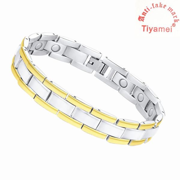 bangle titanium steel magnetic treatment bracelet relieve pain arthritis and carpal tunnel health send disassembly tools and gift box, Black
bangle titanium steel magnetic treatment bracelet relieve pain arthritis and carpal tunnel health send disassembly tools and gift box, Black