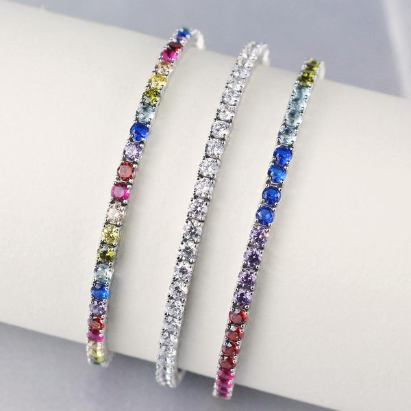 bangle wpb 925 sterling silver tennis bracelet 3mm rainbow tennis bracelet ladies rock high carbon diamond luxury jewelry wedding, Black
bangle wpb 925 sterling silver tennis bracelet 3mm rainbow tennis bracelet ladies rock high carbon diamond luxury jewelry wedding, Black