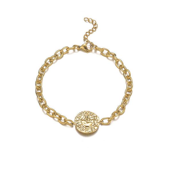 charm bracelets personalized versatile spliced circular irregular pattern bracelet women's french ins style 14k gold stainless steel ha, Golden;silver
charm bracelets personalized versatile spliced circular irregular pattern bracelet women's french ins style 14k gold stainless steel ha, Golden;silver