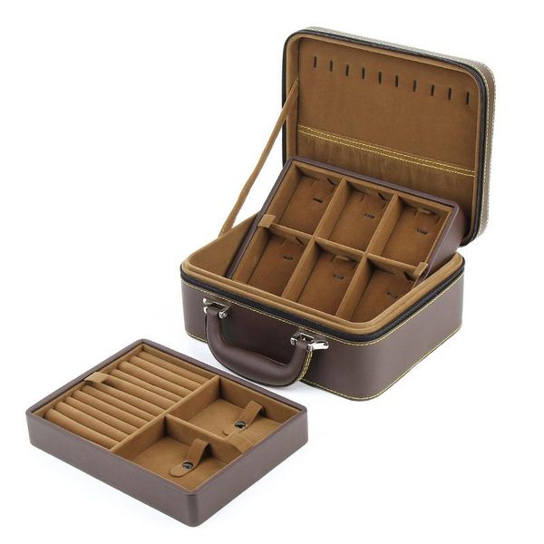 boxes new doublelayer jewelry box leather multifunctional travel portable professional jewelry box detachable jewelry storage box, Black;white
boxes new doublelayer jewelry box leather multifunctional travel portable professional jewelry box detachable jewelry storage box, Black;white